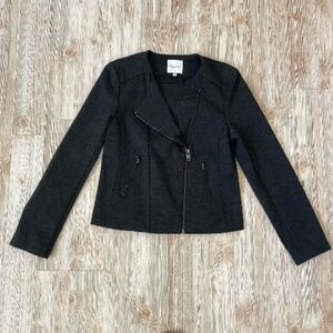 Women’s grey knit motorcycle jacket size medium